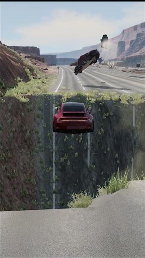 🚗💥 Racing Car Vs Giant Hole | BeamNG.drive #crash