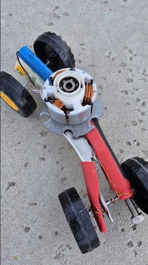 Amazing dc motor car