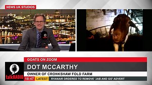 Dot McCarthy, a farmer in Lancashire has made £50,000 in lockdown offering Zoom calls with her goats. Watch talkRADIO LIVE ► http://youtu.be/zc-9k1SbJ_Q | TalkTVUK