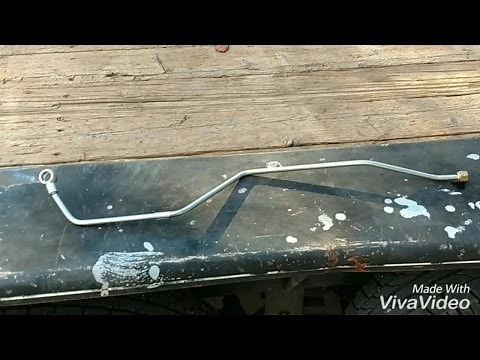24 valve 2001 Dodge Cummins broken fuel return line.