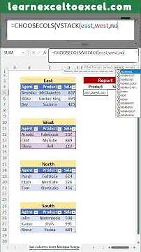 Excel Pro Tricks: Get Specific Columns from Multiple Data Ranges in Excel using CHOOSECOLS Formula