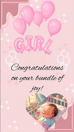 Congratulations & Heartwarming Baby Girl Arrival Wishes & Blessing Message 👶💗
