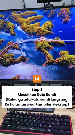 Easy way to turn on the computer