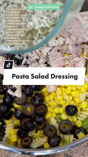 Tina's Pasta Salad Dressing Recipe