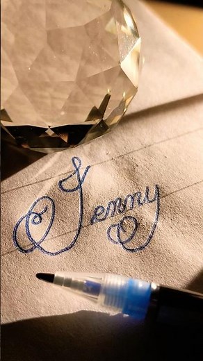 "Jenny" Cursive Writing✍️ 🌟 No. 83 #oddlysatisfying