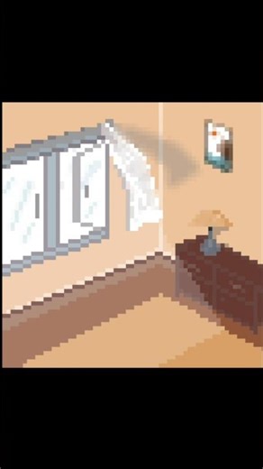 Simple 2D Pixel Room Art in 60 Seconds #shorts #2d #pixelart #2dpixel #room