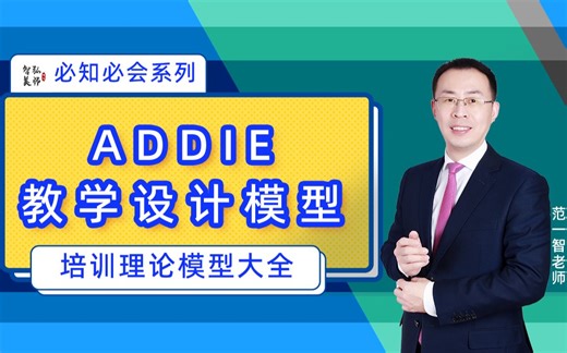范一智-培训理论模型-ADDIE教学设计模型