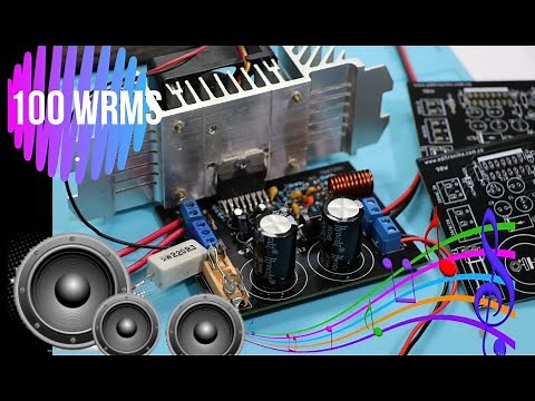 Build a powerful 100W RMS sound amplifier with the TDA7294