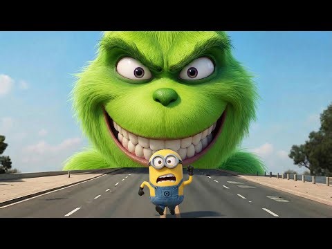 MONSTER GRINCH vs MINIONS 😱 A Terrifying Battle! The Rise of the Grinch | Funny Minions Cartoon