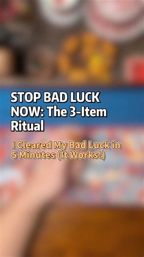 I Cleared My Bad Luck in 5 Minutes (It Works!)#fengshui #spiritualcleanse #badluck