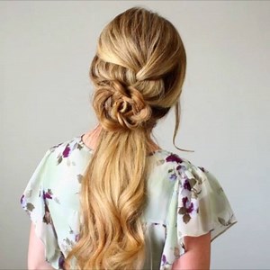 2.7K views · 118 reactions | Quick look at the tutorial for the French Braid Flower Ponytail  Full video at MissySue.com/lbtg or click the link in my bio! #hairfeed #hairpost #hairvidz #hairandmakeupvids | Missy Sue Blog | Facebook
