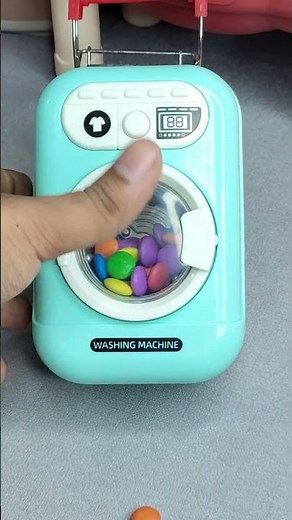 ASMR Toy Washing Machine | Gems Spinning Fun #toys #cookwaressets #satisfying