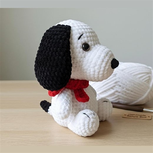 Snoopy Crochet Pattern PDF | Inspired Plush Beagle Amigurumi | Beginner Friendly | Instant Download - Etsy