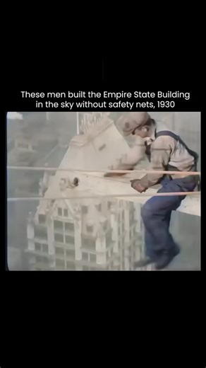 How History Speaks on Instagram: "In 1930, construction began on the Empire State Building during the depths of the Great Depression. Thousands of workers, many of them ironworkers labored hundreds of feet above Manhattan with minimal safety gear, balancing on narrow steel beams as the skyline rose beneath their boots. The building went up at a record-breaking pace, often adding multiple floors in a single week. What you’re seeing isn’t recklessness, it’s survival, skill, and courage. These men