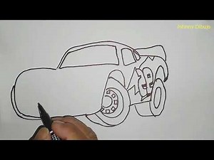 Cómo dibujar a Rayo McQueen