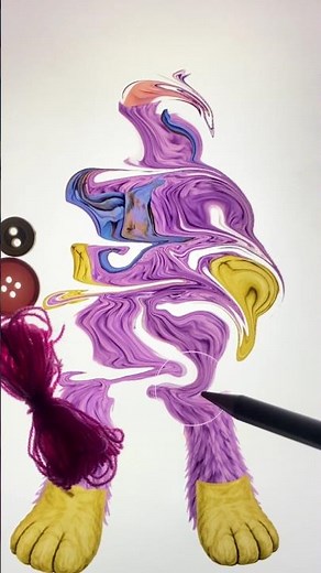 K-pop ZOEY in HUGGY WUGGY style? 🪡💙 Poppy Playtime Mashup! #transformation