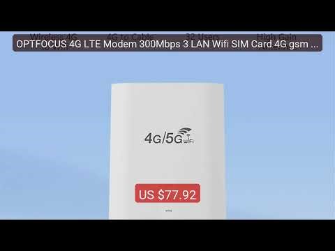 OPTFOCUS 4G LTE Modem 300Mbps 3 LAN Wifi SIM Card 4G gsm Modem... — Best Buy 2026 | Great Quality!