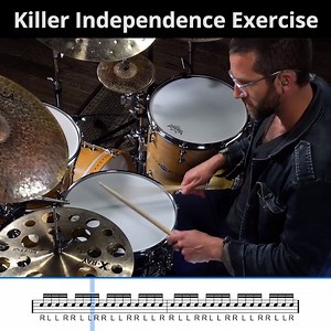 Can your independence keep up? 🤔 - Steve Lyman has a killer exercise he likes to use for building independence, cleaning up ideas and bringing more clarity to his playing. - Your last chance to build your independence with “Independence Made Easy” is tomorrow! ⬇️ https://www.drumeo.com/drumshop/independence-made-easy/ | Drumeo
