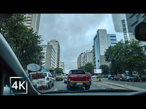 MOZAMBIQUE DRIVING THROUGH THE STREETS OF MAPUTO WITH TURBULENT TRAFFIC 4K