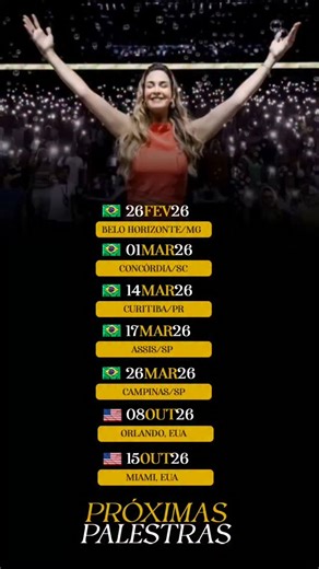 Pamela Magalhães | Escreva: PALESTRA que mando no seu direct um link com todas as informações!!! PALESTRAS CONFIRMADAS✅️: 🔸️BELO HORIZONTE/MG: 26/02... | Instagram