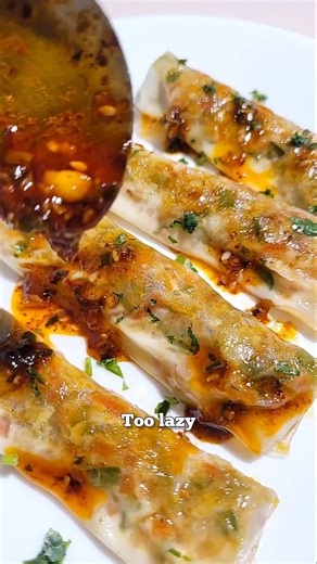 🌶🧀 Spicy Cheesy Dumpling Sticks #momos #ricepaper #Dumpling #viral