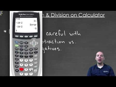 Multiply and Divide on the Calculator