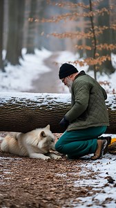 14K views · 54 reactions | An unlikely hero! Kind woodsman hears a cry and fights to save a trapped wolf! This video was produced by Network Media and Blue-X Studio | Simulated Reality | Facebook