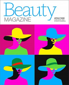 Fashion Magazine Cover Vorlage