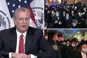 Bill de Blasio ‘sorry’ if Jewish community felt ‘singled out’ by arrest threat after 7,000 gathered at huge funeral