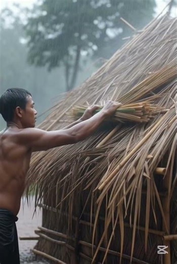 Survival Building Life Making Hut In The Forest