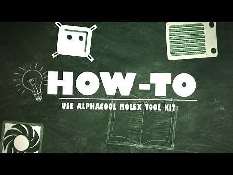 How To: Use The Alphacool Molex Removal Tool Kit