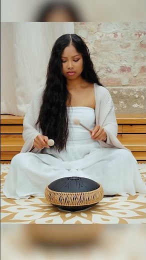 Ethereal Steel Tongue Drum playing