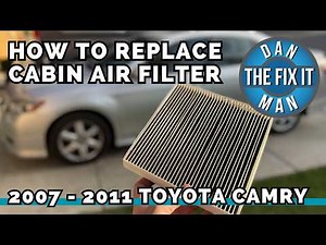 2007 - 2011 Toyota Camry Cabin Air Filter Replacement! How To Save Money! Easy DIY (No Tools Needed)