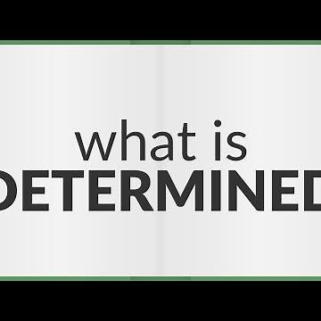 Determined | meaning of Determined