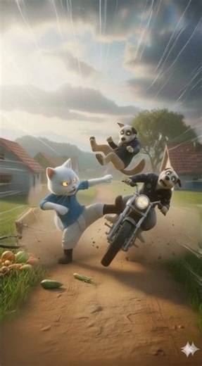 कमज़ोर समझा… भारी पड़ गया 💥 #ai #Shorts#KisanBilla#AnimalStory#CartoonStory