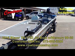 2016 Blazer SS Flat Bottom Jet Boat with 90 Mercury
