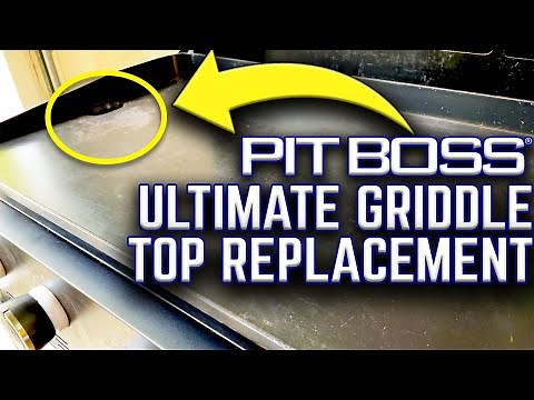 UH OH, WE NEED A NEW GRIDDLE TOP! PIT BOSS ULTIMATE GRIDDLE 5 BURNER REPLACEMENT CERAMIC PLATE