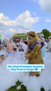 Joy lives in the little things… like foam parties and bear hugs. 🐻🫧 Next time you visit Jellystone Park and spot “Foam Party” on the activity schedule, don’t miss your chance to join the fun! 📍 @jellystonemillrun | Yogi Bear's Jellystone Park Camp-Resorts