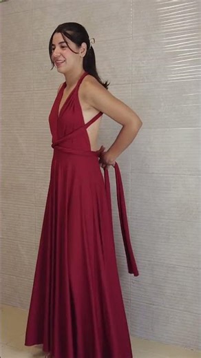How to Wear a Convertible Infinity Dress | Look 32 👗 #bridesmaidsdresses #convertibledress