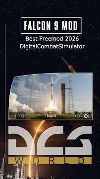 DCS World insane FREE SpaceX Falcon 9 Mod #aerospace #gaming #simulator #falcon9 #dcsworld #rocket