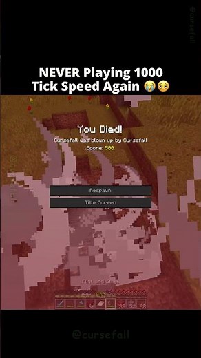 Minecraft But It's At 1000 Tick Speed 😳