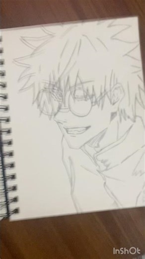 Drawing Gojo Like You’ve Never Seen Before ☠️ #jujutsukaisen