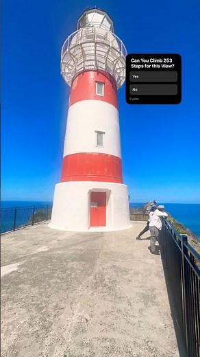 Can You Climb 253 Steps for this View? #capepalliser #nz #lighthouse