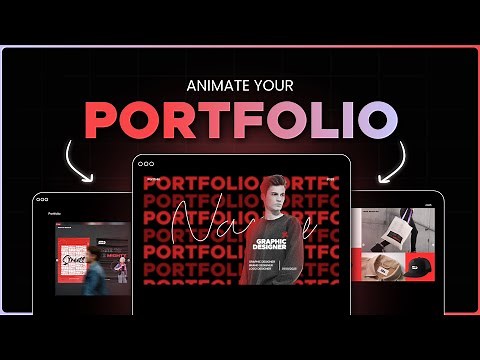 How To Animate Your Portfolio!! (for Beginners)