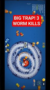 Trapped 3 Worms in Warm Zone! Insane Kills 🔥 #Shorts