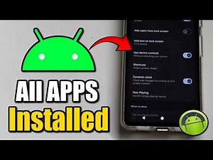 How to View ALL Apps Installed on Android Phone (Quick Settings)