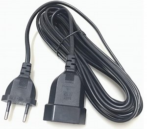 [Hot Item] 2 Pin EU Cee 7/16 Schuko Plug to Female Socket Adapter Main Cable Power Cord