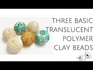 DIY Polymer Clay Beads| Easy Translucent Polymer Clay Beads
