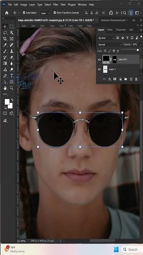 Photoshop Trick Converting Lenses Into Sunglasses 2026