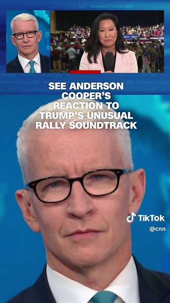 While CNN's Kyung Lah reports ahead of former President Donald Trump's rally in Rapid City, South Dakota, Anderson Cooper tries to figure out what music is playing in the background. #CNN #News #DonaldTrump